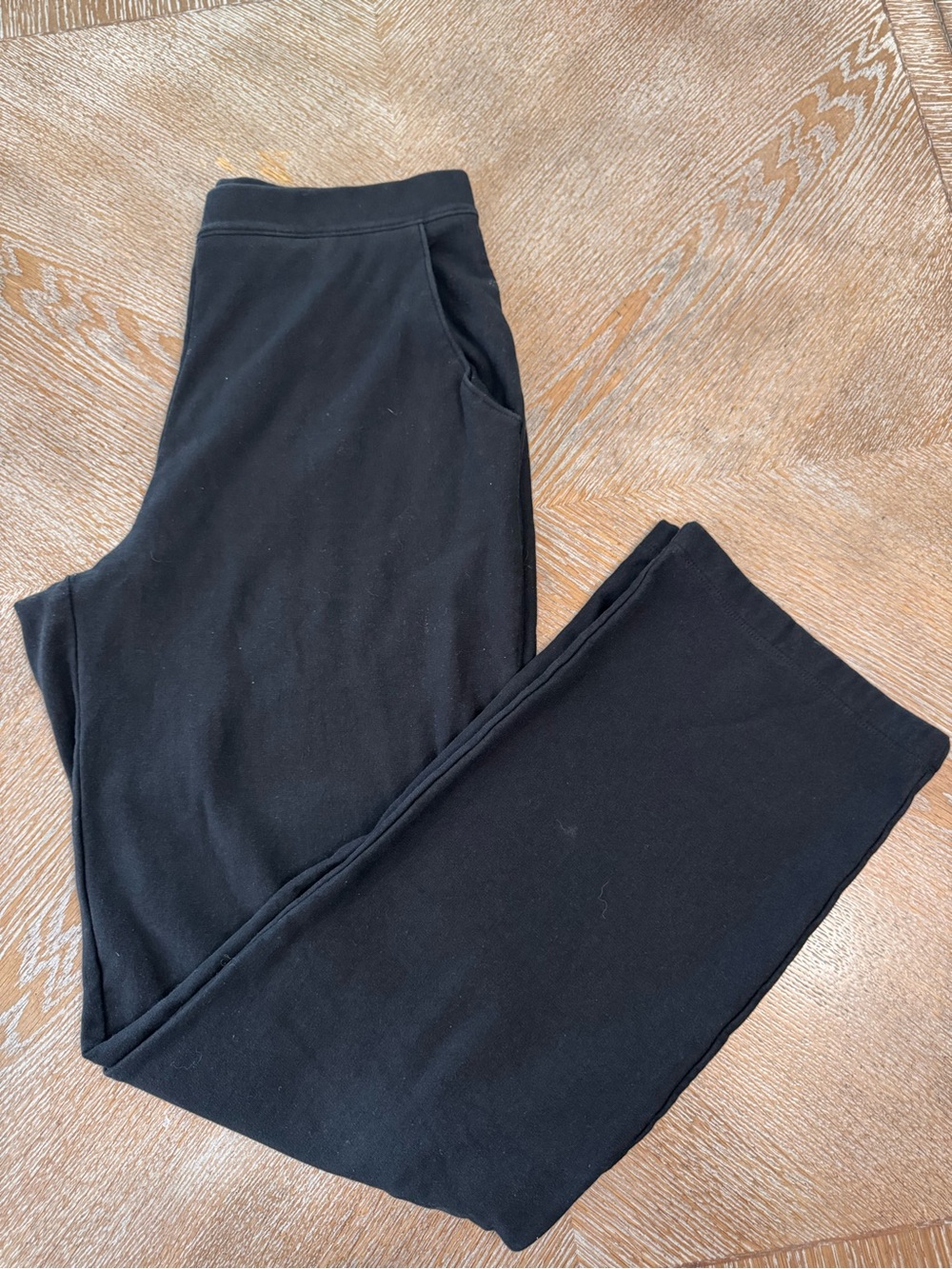 LL Bean Black Lined Winter Pants Medium waist 30” Inseam 31” High Rise Pockets